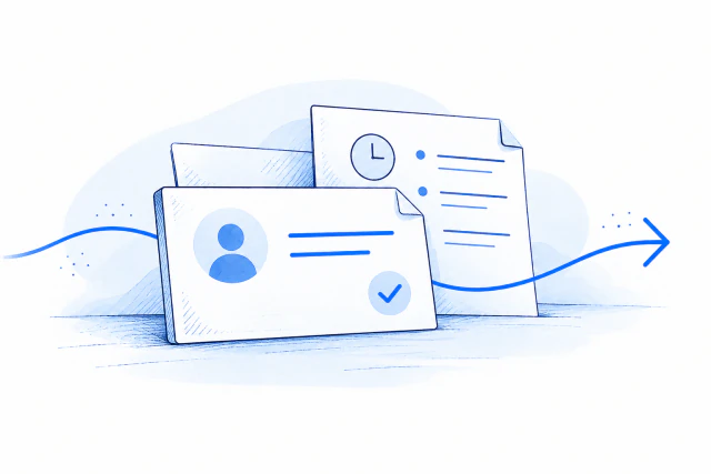 A clear result, the method and time, and a next step remain together in a customer record.